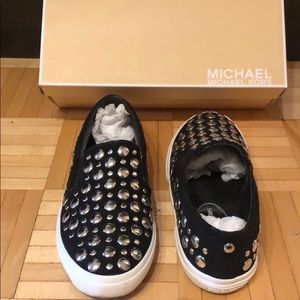 Almost new Michael Kors Suede Slides.